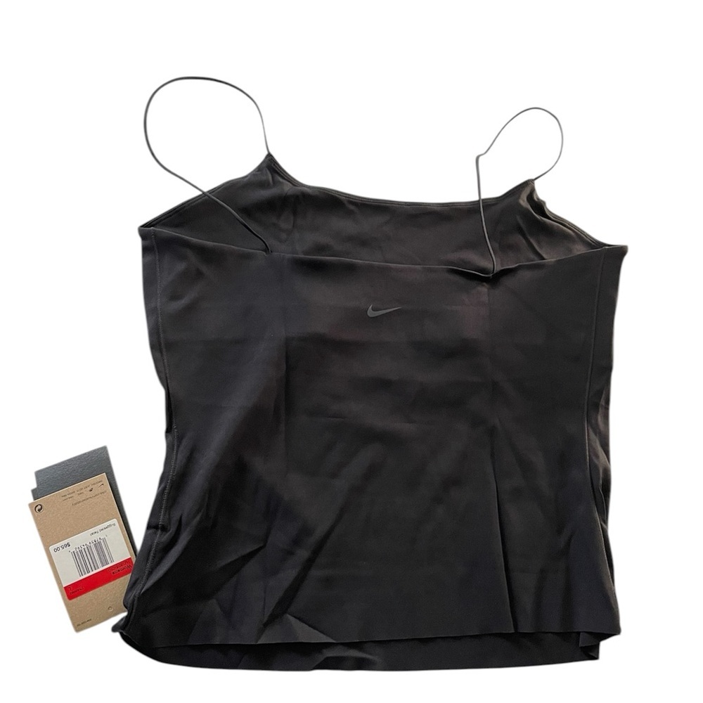 Nike Layer Dri Fit Women's Spaghetti Straps Black Tankini Top Top Size Large